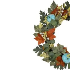 Northlight 22 In. Green And Orange Foliage And Gourds Thanksgiving Artificial Wreath 5 Northlight 22 In. Green And Orange Foliage And Gourds Thanksgiving Artificial Wreath -The Home Depot Shop northlight fall wreaths 35182617 4f 1000