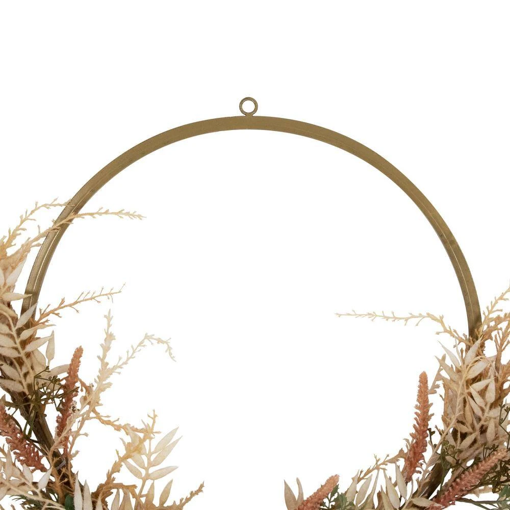 Northlight 24 In. Unlit Fall Harvest Pale Roses With Foliage Artificial Wreath 6 Northlight 24 In. Unlit Fall Harvest Pale Roses With Foliage Artificial Wreath - Image 6