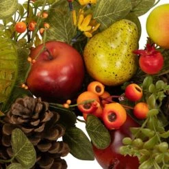 Northlight Apples And Pears Artificial Fall Harvest Wreath - 26 In. - Unlit -The Home Depot Shop northlight fall wreaths 35762344 fa 1000