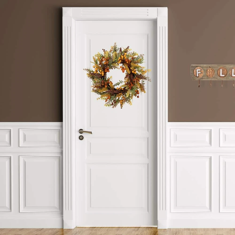 Northlight 24 In. Unlit Real Touch️ Mixed Foliage And Berries Artificial Fall Harvest Wreath 3 Northlight 24 In. Unlit Real Touch️ Mixed Foliage And Berries Artificial Fall Harvest Wreath - Image 3