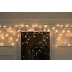 Northlight 10 Ft. 150-Light Clear Mini Icicle Lights With White Wire 5 Northlight 10 Ft. 150-Light Clear Mini Icicle Lights With White Wire -The Home Depot Shop northlight icicle lights 32603840 31 1000
