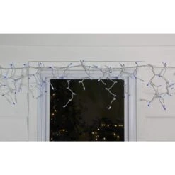 Northlight 50-Light Blue Mini Window Curtain Icicle Christmas Lights With White Wire 5 Northlight 50-Light Blue Mini Window Curtain Icicle Christmas Lights With White Wire -The Home Depot Shop northlight icicle lights 32915485 31 1000
