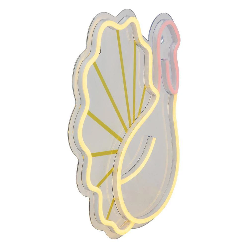 Northlight 15 In. LED Lighted Neon Style Fall Harvest Turkey Window Silhouette 4 Northlight 15 In. LED Lighted Neon Style Fall Harvest Turkey Window Silhouette - Image 4