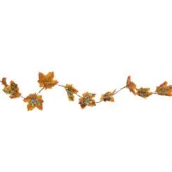 Northlight 4 Ft. LED Fall Harvest Maple Leaves Micro Fairy Light Set Brown Wire (10-Count) 11 Northlight 4 Ft. LED Fall Harvest Maple Leaves Micro Fairy Light Set Brown Wire (10-Count) -The Home Depot Shop northlight indoor fall decorations 35267977 fa 1000