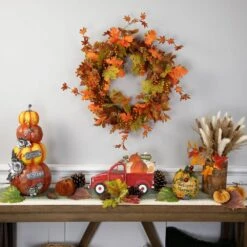 Northlight 14 In. Red Truck With Pumpkins Fall Harvest Sign Decoration -The Home Depot Shop northlight indoor fall decorations 35269840 4f 1000