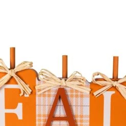 Northlight Plaid Pumpkins Wooden Fall Harvest Sign-11 In. -The Home Depot Shop northlight indoor fall decorations 35771131 44 1000