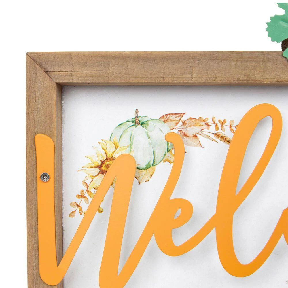 Northlight Pumpkins And Sunflowers Welcome Fall Harvest Wall Sign-11 In. 6 Northlight Pumpkins And Sunflowers Welcome Fall Harvest Wall Sign-11 In. - Image 6