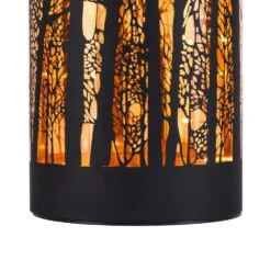 Northlight LED Lighted Forest Trees Glass Hurricane Fall Harvest Candle Decoration-7.75 In. -The Home Depot Shop northlight indoor fall decorations 35774311 1f 1000