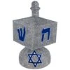 Northlight LED Lighted Hanukkah Dreidel Outdoor Decoration-37 In. Clear Lights-Silver