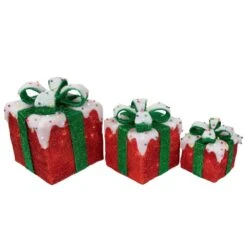 Northlight Lighted Snow And Candy Covered Sisal Gift Boxes Christmas Outdoor Decorations (Set Of 3) 8 Northlight Lighted Snow And Candy Covered Sisal Gift Boxes Christmas Outdoor Decorations (Set Of 3) -The Home Depot Shop northlight seasonal decorations 31458008 4f 1000