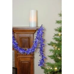 Northlight 50 Ft. Blue And White Unlit Wide Cut Christmas Tinsel Garland 5 Northlight 50 Ft. Blue And White Unlit Wide Cut Christmas Tinsel Garland -The Home Depot Shop northlight seasonal decorations 32273987 4f 1000