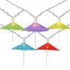 Northlight Set Of 10 Clear Incandescent Light Colorful Sun Umbrella Patio And Garden Christmas Lights With White Wire
