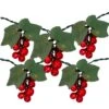 Northlight 5-Light Clear Incandescent Tuscan Winery Red Grape Summer Garden Patio Christmas Light Set