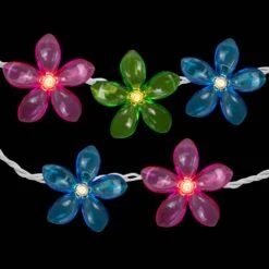 Northlight Set Of 10 Clear Incandescent Flower Patio And Garden Novelty Lights -The Home Depot Shop northlight seasonal decorations 33376889 4f 1000