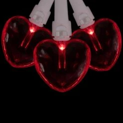 Northlight 4.75 Ft. 20-Light Red Valentine's Day Heart Mini LED Lights With White Wire -The Home Depot Shop northlight seasonal decorations 34175100 44 1000