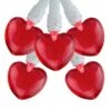 Northlight 4.75 Ft. 20-Light Red Valentine's Day Heart Mini LED Lights With White Wire