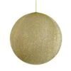 Northlight Tinsel Inflatable Christmas Ball Ornament Outdoor Commercial Decoration - 19.5 In. - Gold