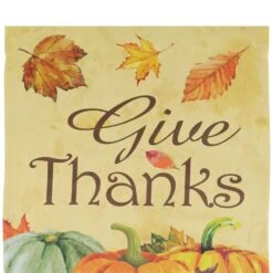 Northlight Give Thanks Autumn Harvest Outdoor House Flag 28 In. X 40 In. -The Home Depot Shop northlight seasonal decorations 34336810 44 1000