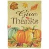Northlight Give Thanks Autumn Harvest Outdoor House Flag 28 In. X 40 In.