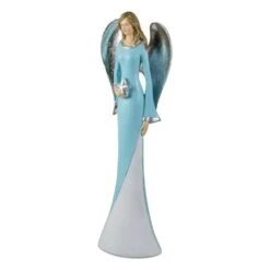 Northlight 6 .5" Blue And White Tabletop Angel Figurine Holding A Star -The Home Depot Shop northlight seasonal decorations 34338766 4f 1000