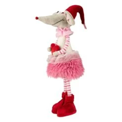 Northlight 20 In. Standing Plush Girl Mouse Valentine's Day Figure -The Home Depot Shop northlight seasonal decorations 35118065 4f 1000