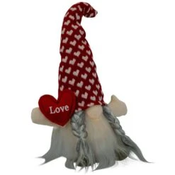 Northlight 13 In. Lighted Girl Valentine's Day Gnome With Love Heart -The Home Depot Shop northlight seasonal decorations 35118074 1f 1000