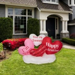Northlight 5 Ft. Inflatable Lighted Valentine's Day Conversation Hearts Outdoor Decoration -The Home Depot Shop northlight seasonal decorations 35118807 31 1000