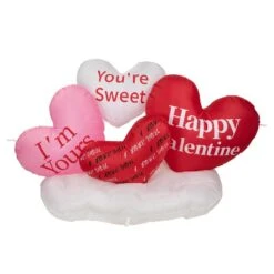Northlight 5 Ft. Inflatable Lighted Valentine's Day Conversation Hearts Outdoor Decoration