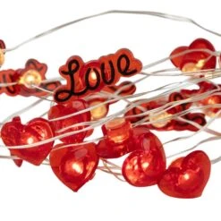 Northlight 20-Count Red Valentine's Day Love And Heart LED Fairy Lights6.25ftCopper Wire -The Home Depot Shop northlight seasonal decorations 35644068 4f 1000