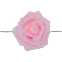 Northlight 10-Count Pink Rose Flower LED String Lights4.5ftClear Wire 6 Northlight 10-Count Pink Rose Flower LED String Lights4.5ftClear Wire -The Home Depot Shop northlight seasonal decorations 35644069 4f 1000