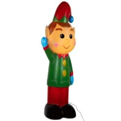 Northlight 40 In. Lighted Blow Mold Elf Outdoor Christmas Decoration -The Home Depot Shop northlight seasonal decorations 35735065 1f 1000