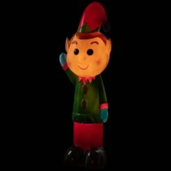 Northlight 40 In. Lighted Blow Mold Elf Outdoor Christmas Decoration -The Home Depot Shop northlight seasonal decorations 35735065 4f 1000