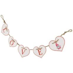 Northlight Hearts "LOVE" Valentine's Day Metal Banner - 4 In. White And Red 9 Northlight Hearts "LOVE" Valentine's Day Metal Banner - 4 In. White And Red -The Home Depot Shop northlight seasonal decorations 35747139 1f 1000