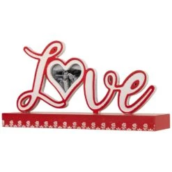 Northlight Heart And Floral "Love" Valentine's Day Photo Frame-12 In. 9 Northlight Heart And Floral "Love" Valentine's Day Photo Frame-12 In. -The Home Depot Shop northlight seasonal decorations 35747141 1f 1000