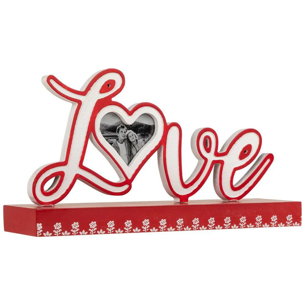 Northlight Heart And Floral "Love" Valentine's Day Photo Frame-12 In. 5 Northlight Heart And Floral "Love" Valentine's Day Photo Frame-12 In. - Image 5