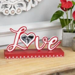 Northlight Heart And Floral "Love" Valentine's Day Photo Frame-12 In. 8 Northlight Heart And Floral "Love" Valentine's Day Photo Frame-12 In. -The Home Depot Shop northlight seasonal decorations 35747141 4f 1000