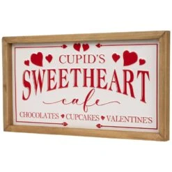 Northlight Cupid's Sweetheart Cafe Valentine's Day Framed Wall Sign 9 In. -The Home Depot Shop northlight seasonal decorations 35747146 1f 1000