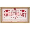 Northlight Cupid's Sweetheart Cafe Valentine's Day Framed Wall Sign 9 In.