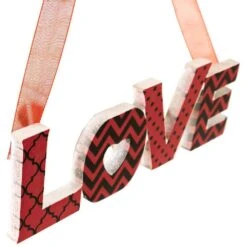Northlight Wooden LOVE And XOXO Valentine's Day Wall Decorations - 2.5 In. Red And Black - (Set Of 2) -The Home Depot Shop northlight seasonal decorations 35747148 44 1000
