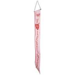 Northlight Set Of 2 Pink "Welcome" And "Happy Valentine's Day" Outdoor Door Banners 71" -The Home Depot Shop northlight seasonal decorations 35747360 44 1000