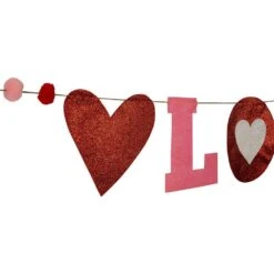 Northlight 8.5 In. Glittered "Love" Valentine's Day Wall Banner Decoration 10 Northlight 8.5 In. Glittered "Love" Valentine's Day Wall Banner Decoration -The Home Depot Shop northlight seasonal decorations 35747365 44 1000