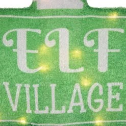 Northlight 30 In. Elf Village Pre-Lit Christmas Yard Sign Green And White Warm White LED Lights 11 Northlight 30 In. Elf Village Pre-Lit Christmas Yard Sign Green And White Warm White LED Lights -The Home Depot Shop northlight seasonal decorations 35762678 fa 1000