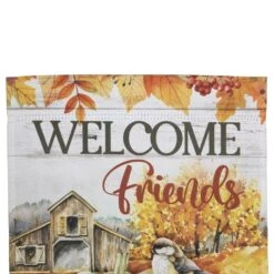 Northlight Welcome Friends Fall Harvest Outdoor Garden Flag-18 In. X 12.5 In. -The Home Depot Shop northlight seasonal decorations 35766478 1f 1000