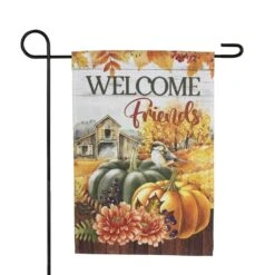 Northlight Welcome Friends Fall Harvest Outdoor Garden Flag-18 In. X 12.5 In. -The Home Depot Shop northlight seasonal decorations 35766478 4f 1000