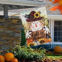 Northlight 40 In. X 28 In. Scarecrow Fall Harvest Outdoor House Flag