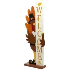 Northlight Turkey Welcome Fall Harvest Outdoor Porch Sign-35.5 In. -The Home Depot Shop northlight seasonal decorations 35771135 1f 1000