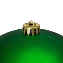 Northlight 8 In. (200 Mm) Green Xmas Commercial Shatterproof Matte Christmas Ball Ornament -The Home Depot Shop northlight single christmas ornaments 32911636 4f 1000