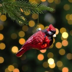 Northlight 5.75 In. Red And Black Glass Cardinal Christmas Ornament -The Home Depot Shop northlight single christmas ornaments 34294754 31 1000