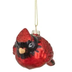 Northlight 5.75 In. Red And Black Glass Cardinal Christmas Ornament -The Home Depot Shop northlight single christmas ornaments 34294754 4f 1000