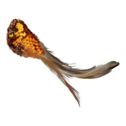 Northlight 4.5 In. Right Facing Orange Sequined Bird Christmas Ornament -The Home Depot Shop northlight single christmas ornaments 34300527 4f 1000